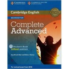 Complete Advanced Student's Book without answers with Cd-Rom