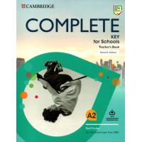 COMPLETE KEY for Schools A2 Teacher's Book with audio downloadable for Student's Book